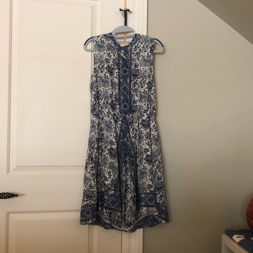 Madwell blue patterned dress